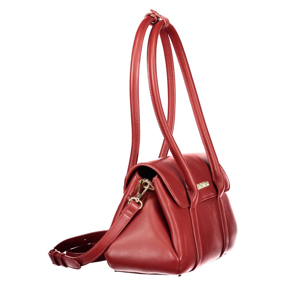 Red Polyurethane Woman Bag