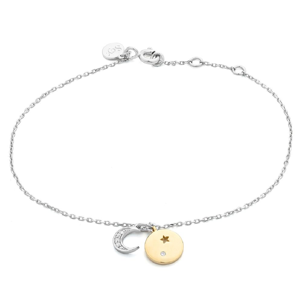 Gray Silver Bracelet
