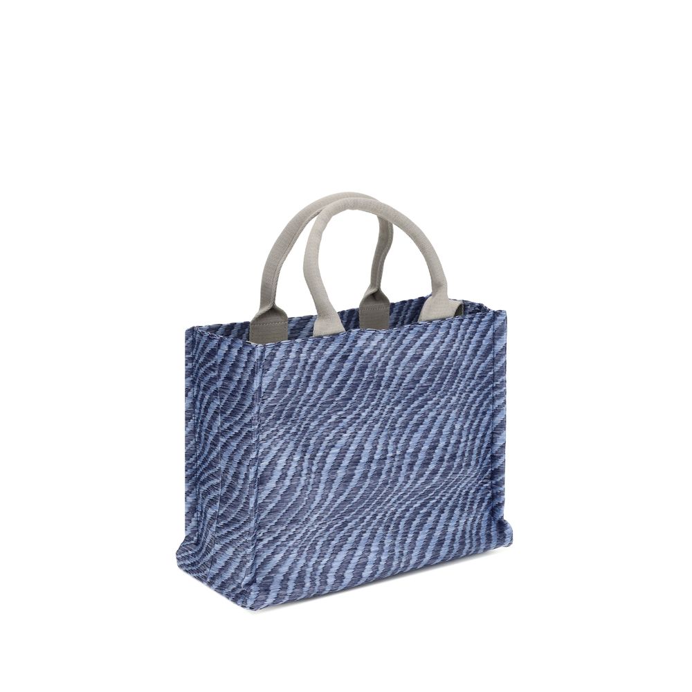 Blue Nylon Shoulder Bag