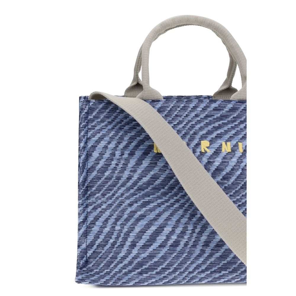 Blue Nylon Shoulder Bag