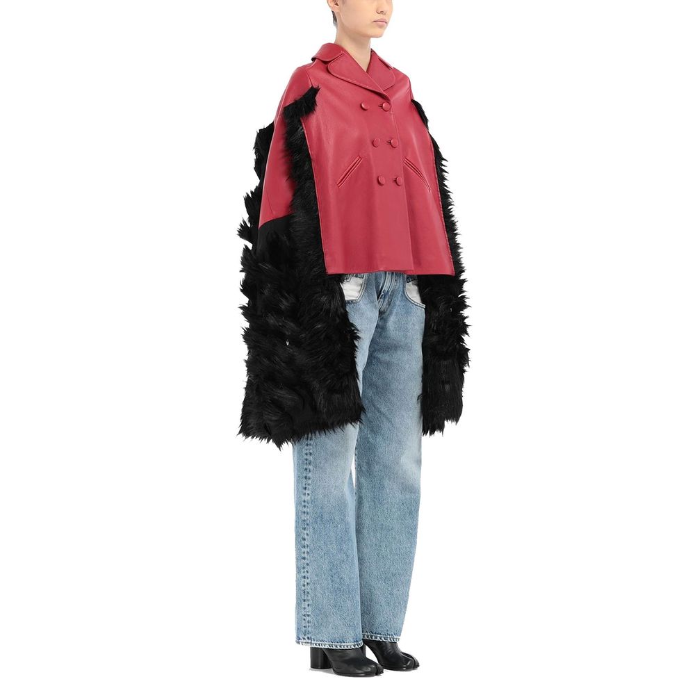 Multicolor Leather Coat