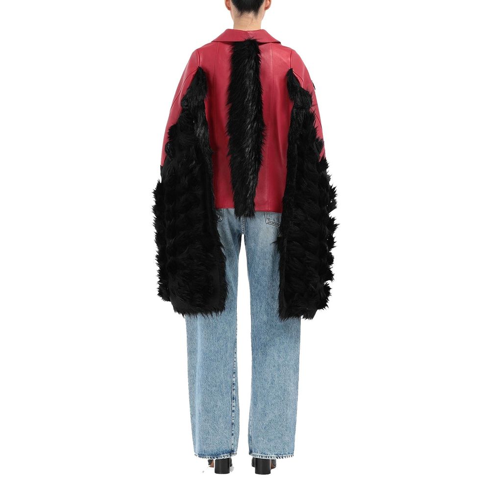 Multicolor Leather Coat