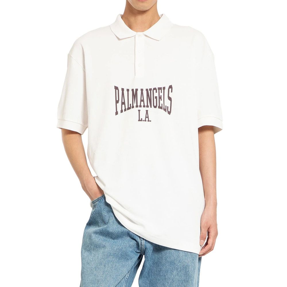 White Cotton Polo Shirt