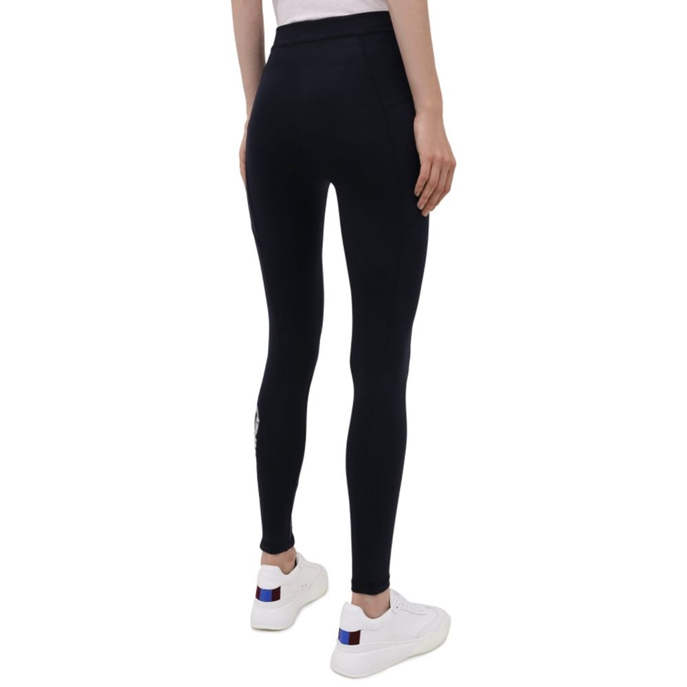Blue Polyamide Athletic Pants