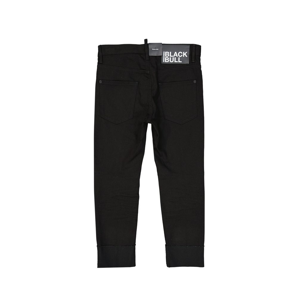Black Cotton Jeans Denim