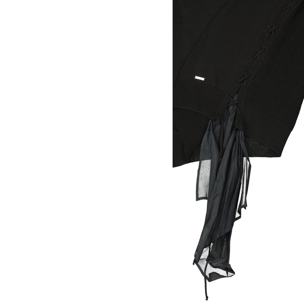 Black Cotton Sweatshirt