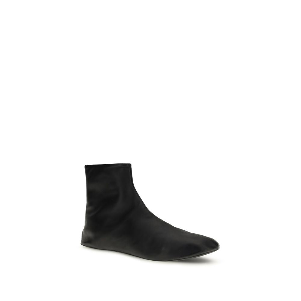 Black Lamb Ovis Aries Ankle Boots