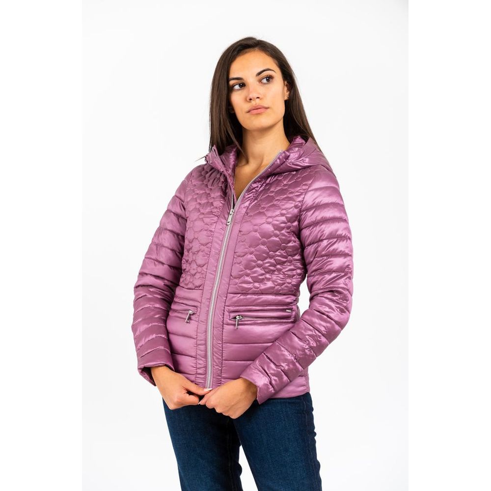 Pink Polyester Parka