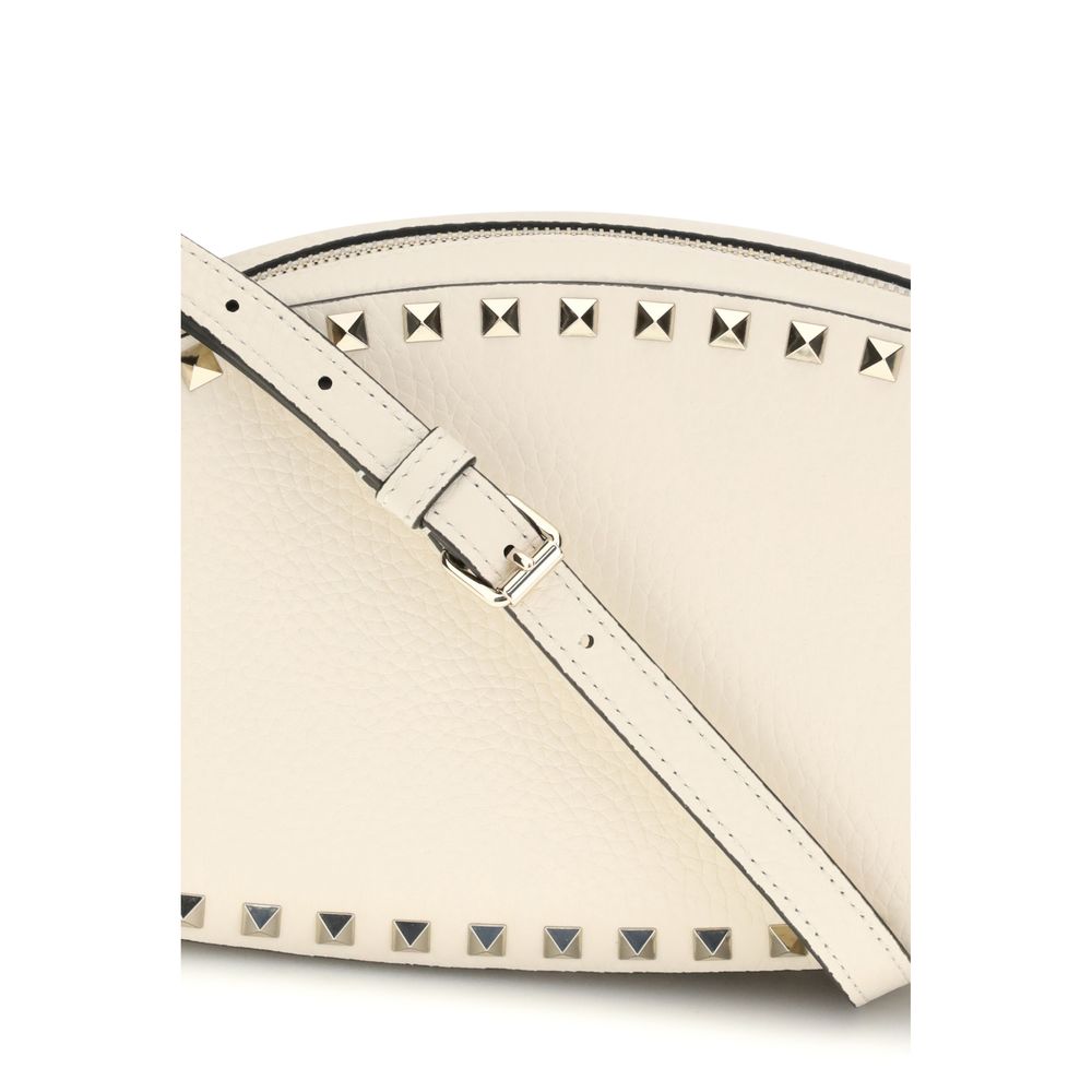 Beige Calf Leather Bos Taurus Shoulder Bag