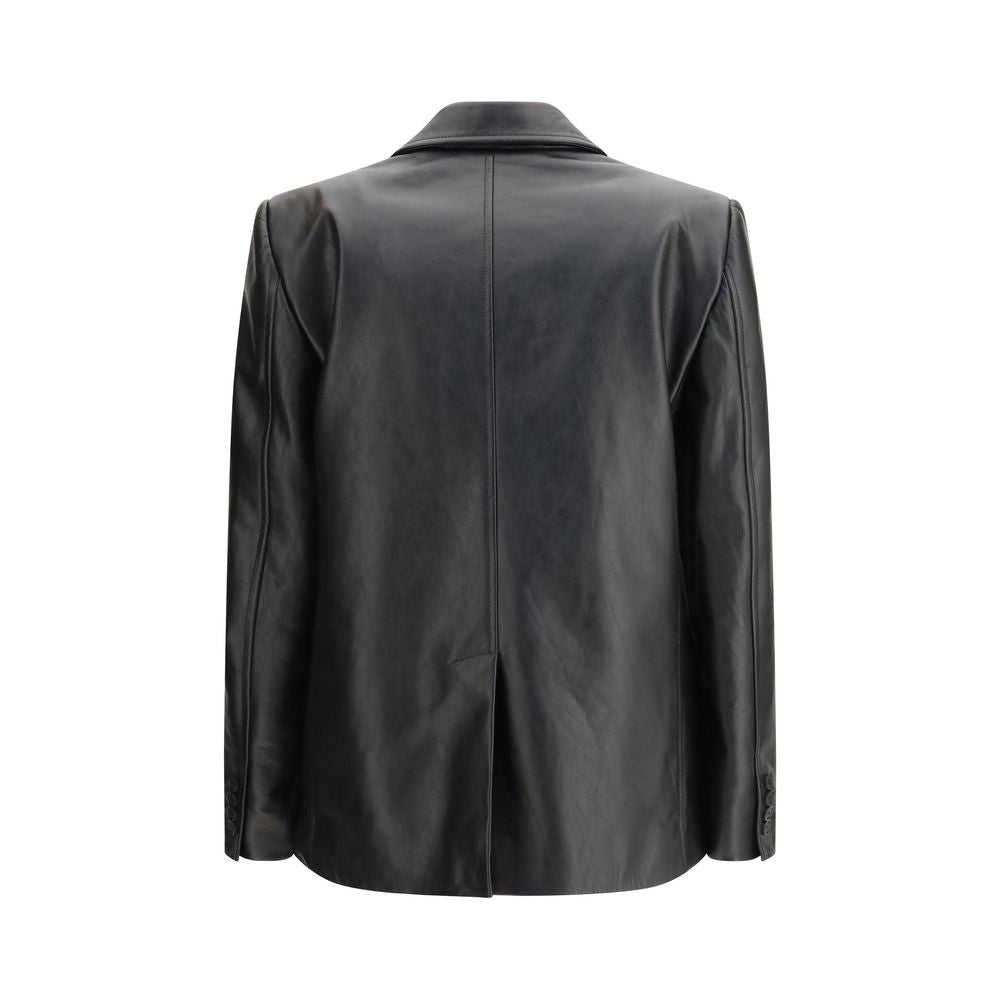 Black Calf Leather Bos Taurus Leather Jacket