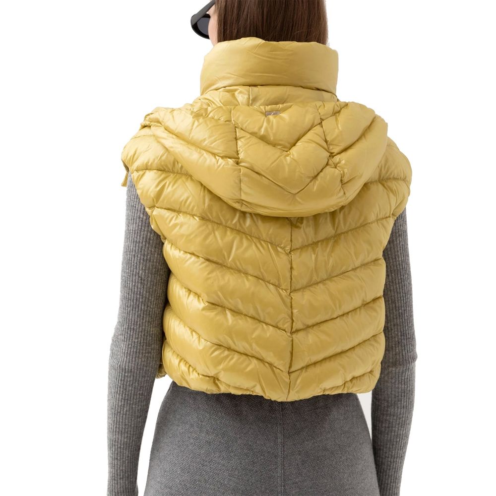 Bicolor Polyamide Sleeveless Jacket