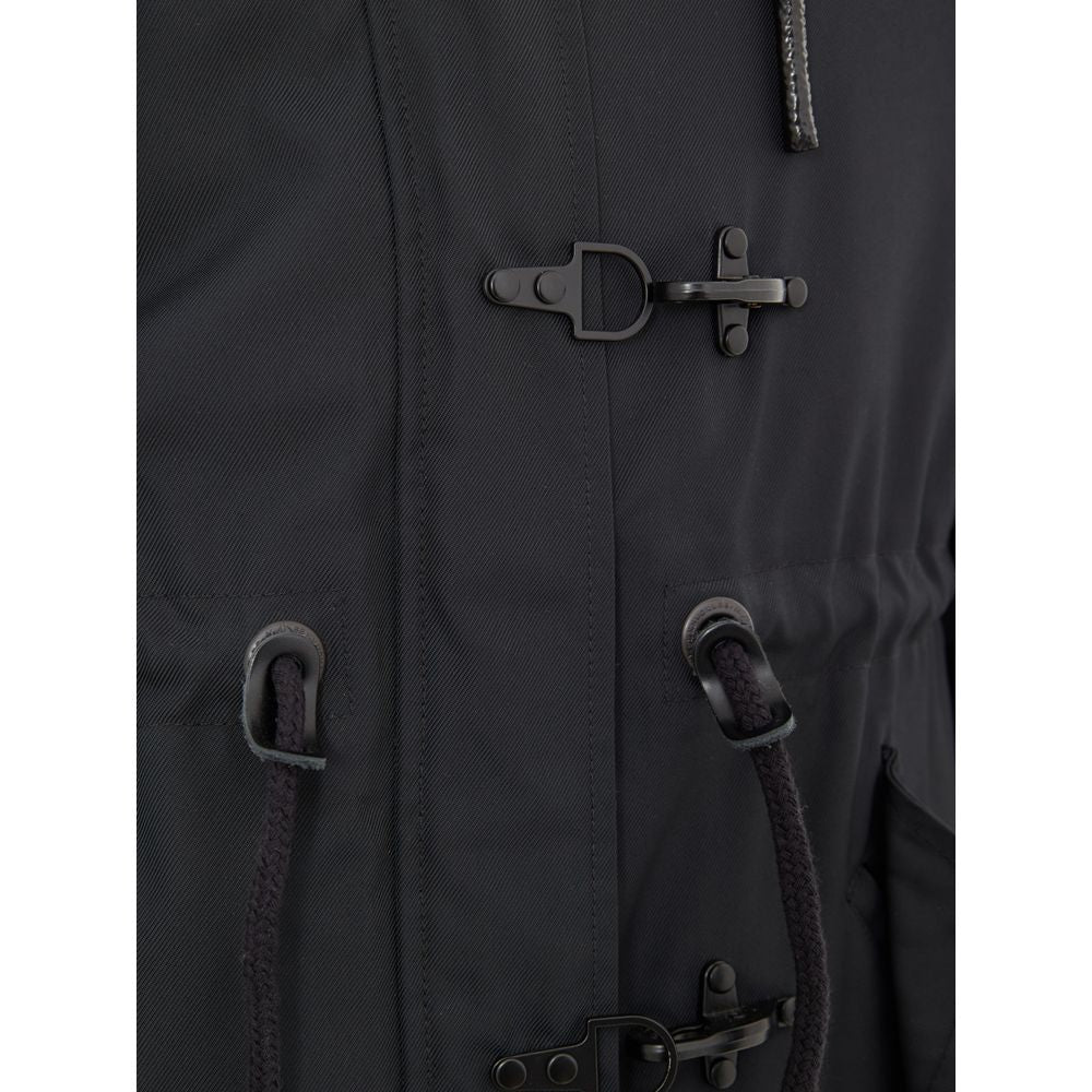 Blue Nylon Parka