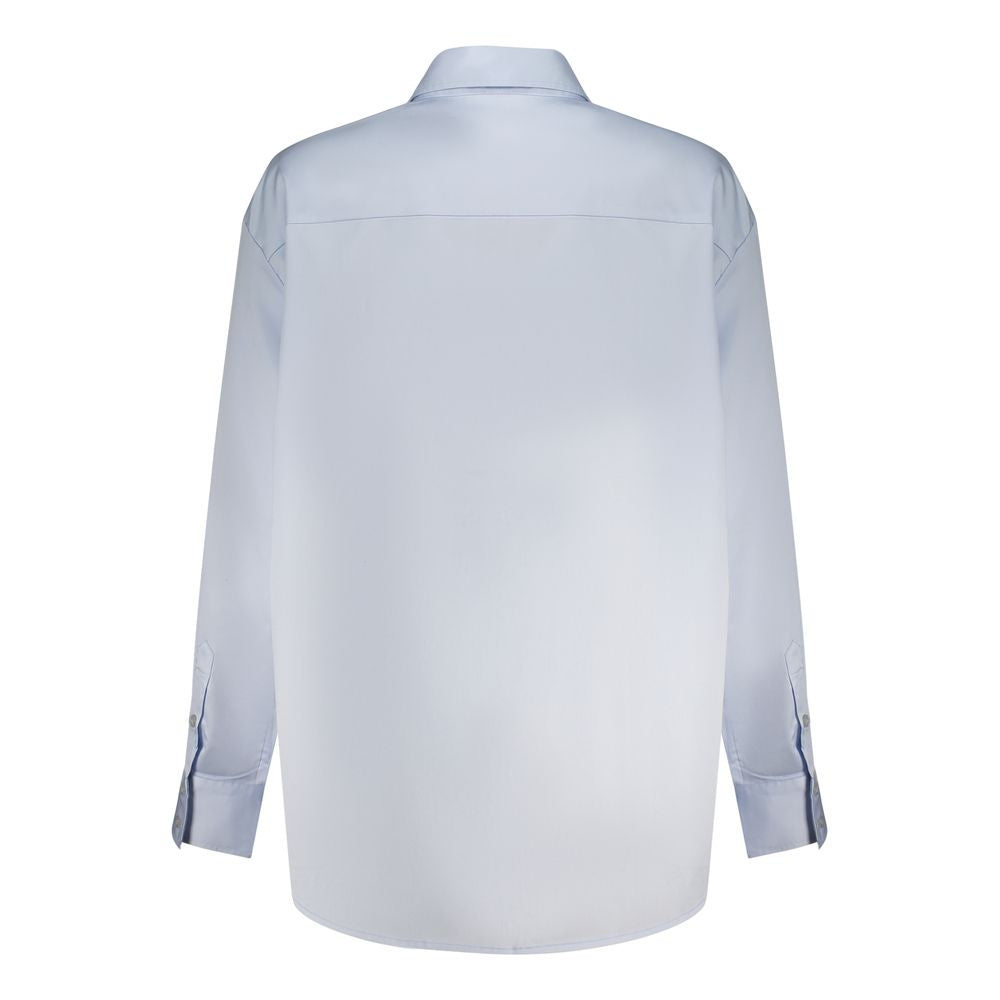 Azzurro Cotton Women Shirt