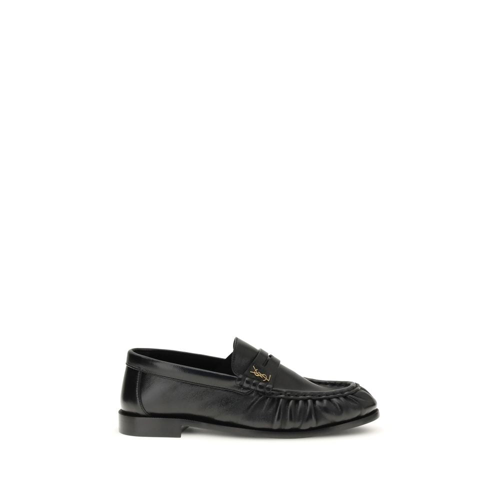 Black Lamb Ovis Aries Slip-On Loafers