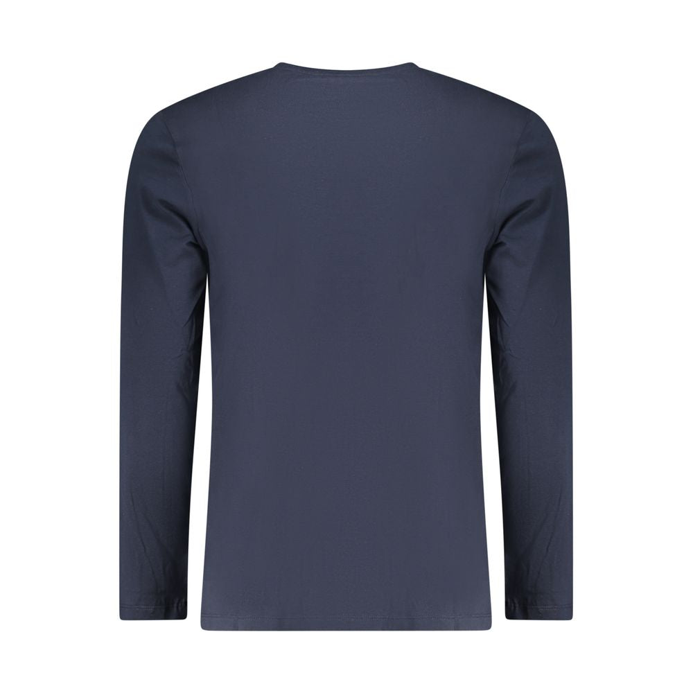 Blue Cotton Men's T-Shirt