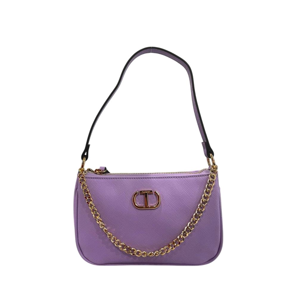 Purple PU Women Shoulder Bag