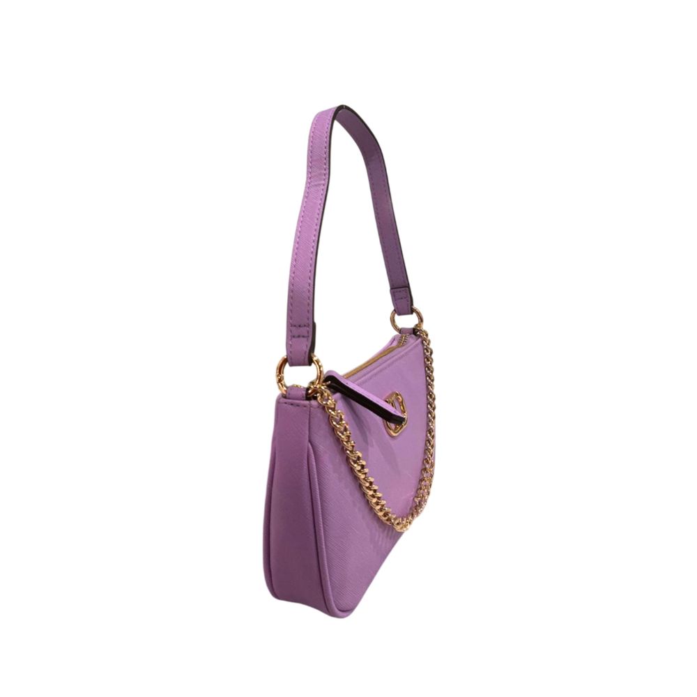 Purple PU Women Shoulder Bag