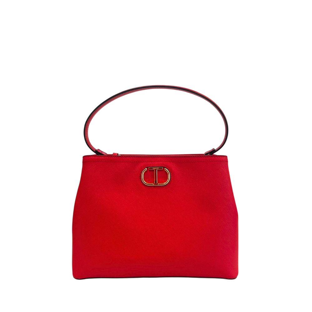Red PU Women Handbag