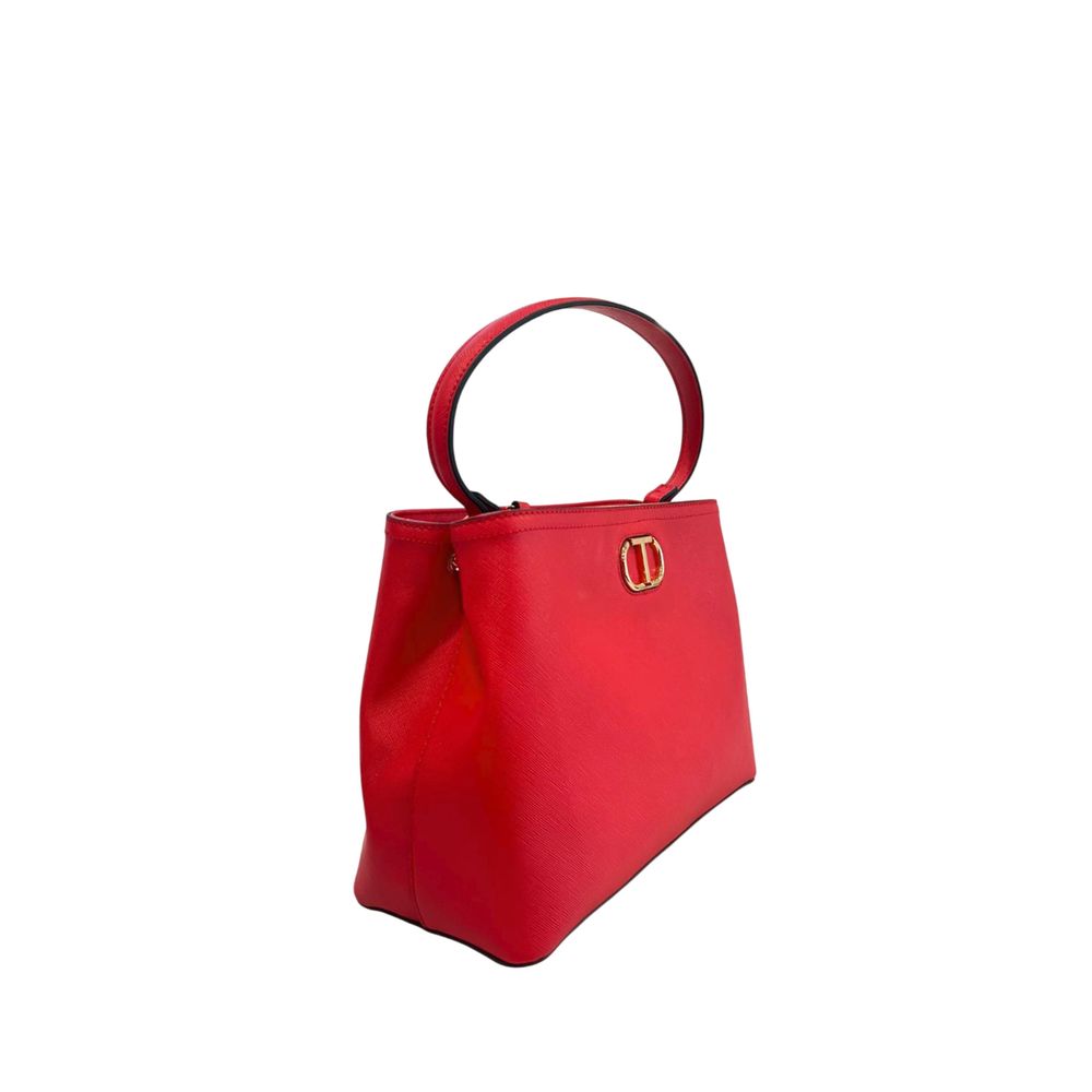 Red PU Women Handbag