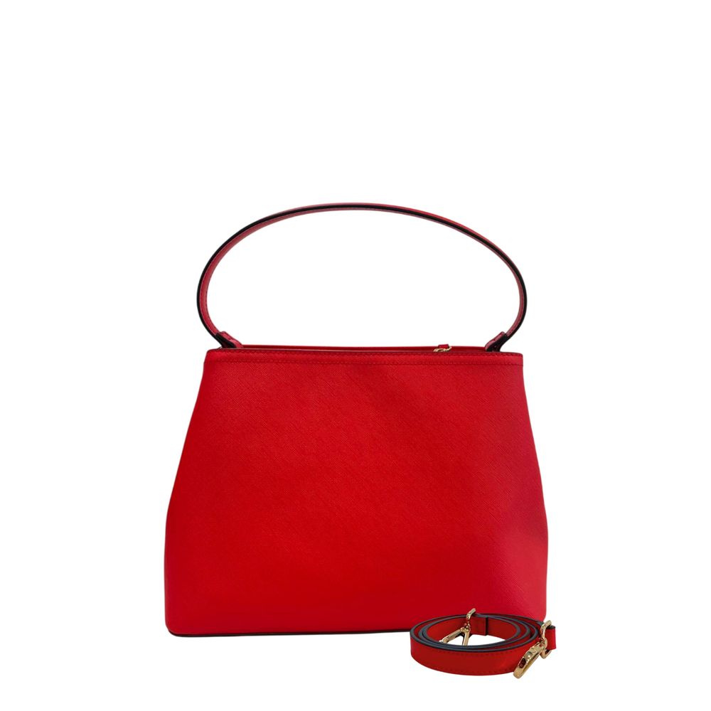 Red PU Women Handbag