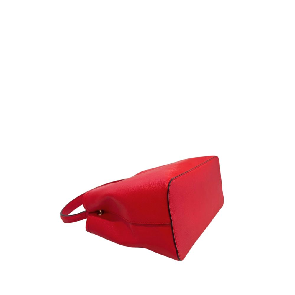 Red PU Women Handbag