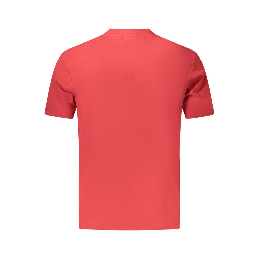 Red Cotton Men's T-Shirt