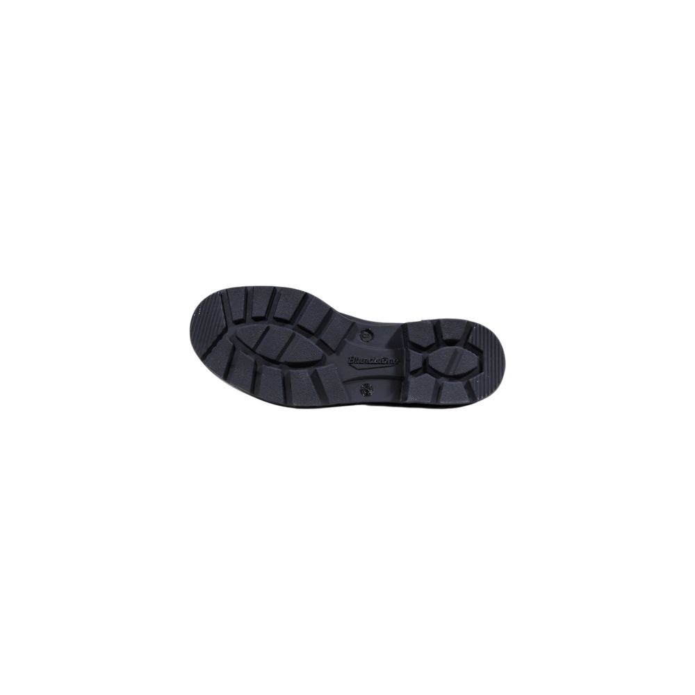 Black Leather Flat Boots