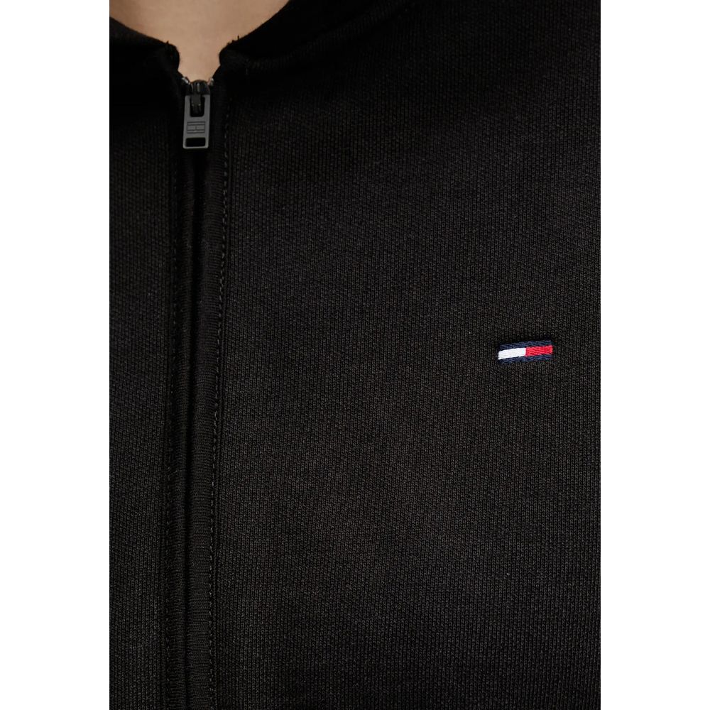 Black Recycled Cotton Hoodie
