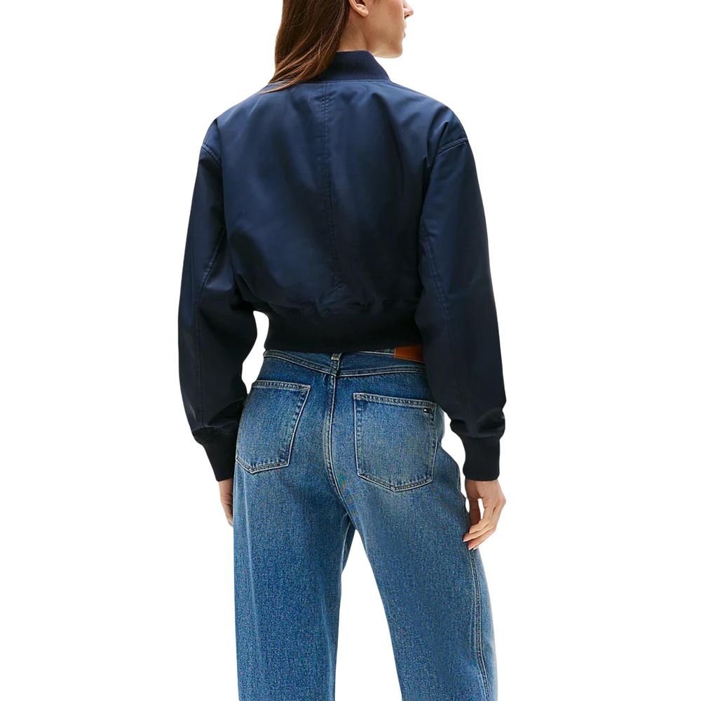 Blue Recycled Polyester Bomber