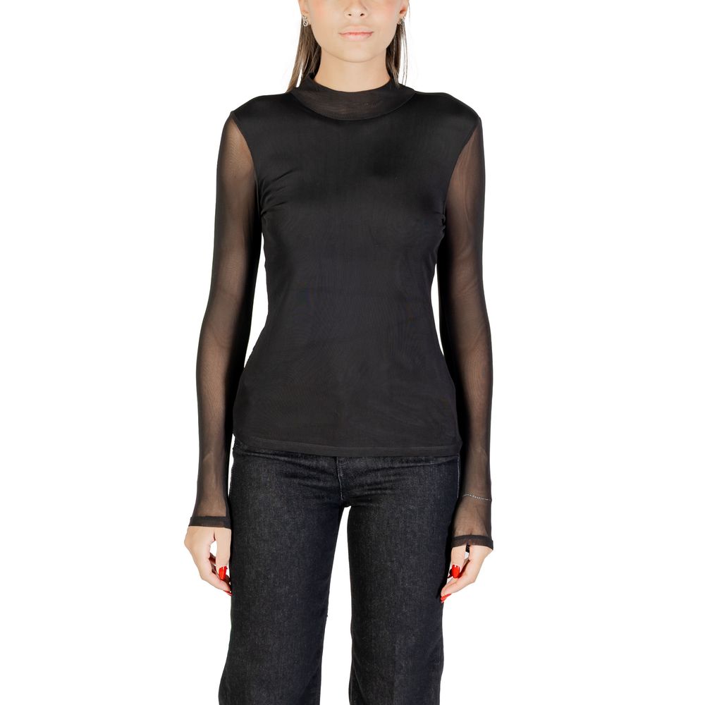 Black Recycled Polyester Blouse