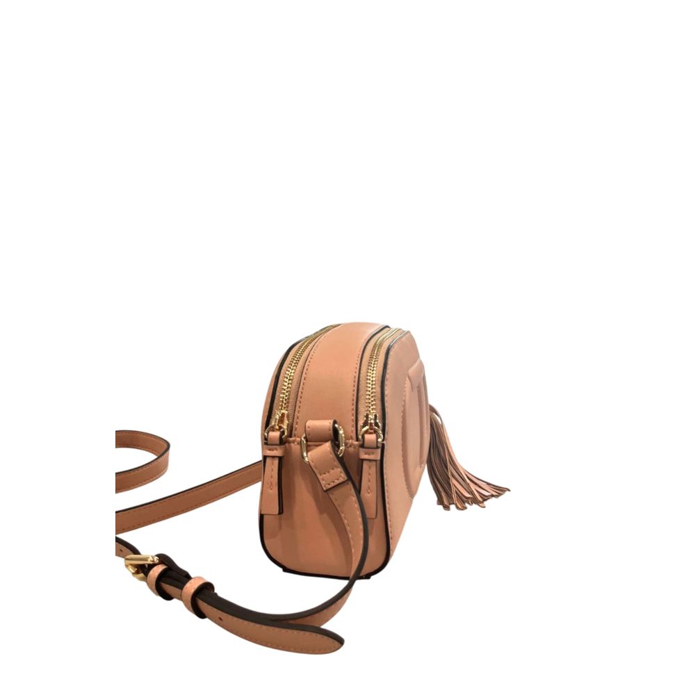 Pink Faux Leather Women Crossbody
