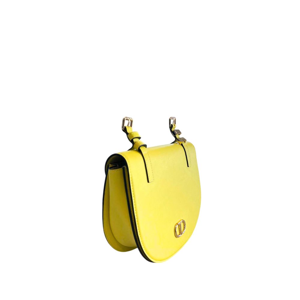 Yellow PU Women Crossbody Bag