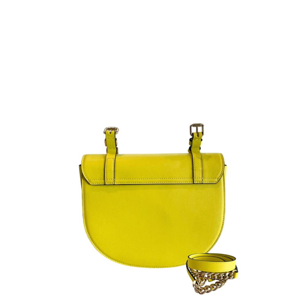 Yellow PU Women Crossbody Bag