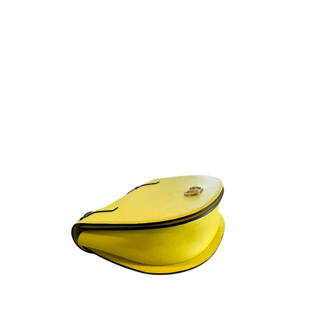 Yellow PU Women Crossbody Bag