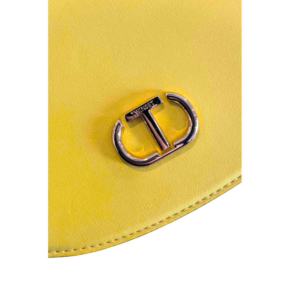 Yellow PU Women Crossbody Bag