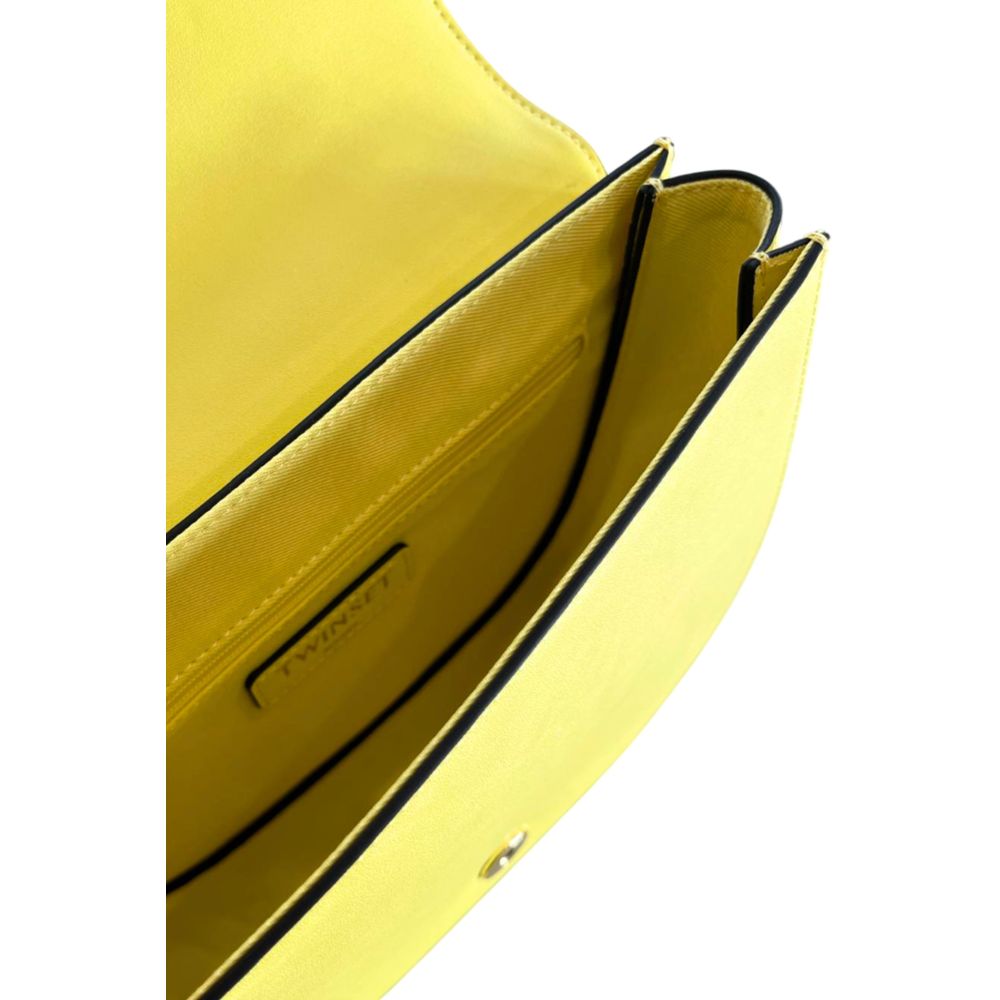 Yellow PU Women Crossbody Bag