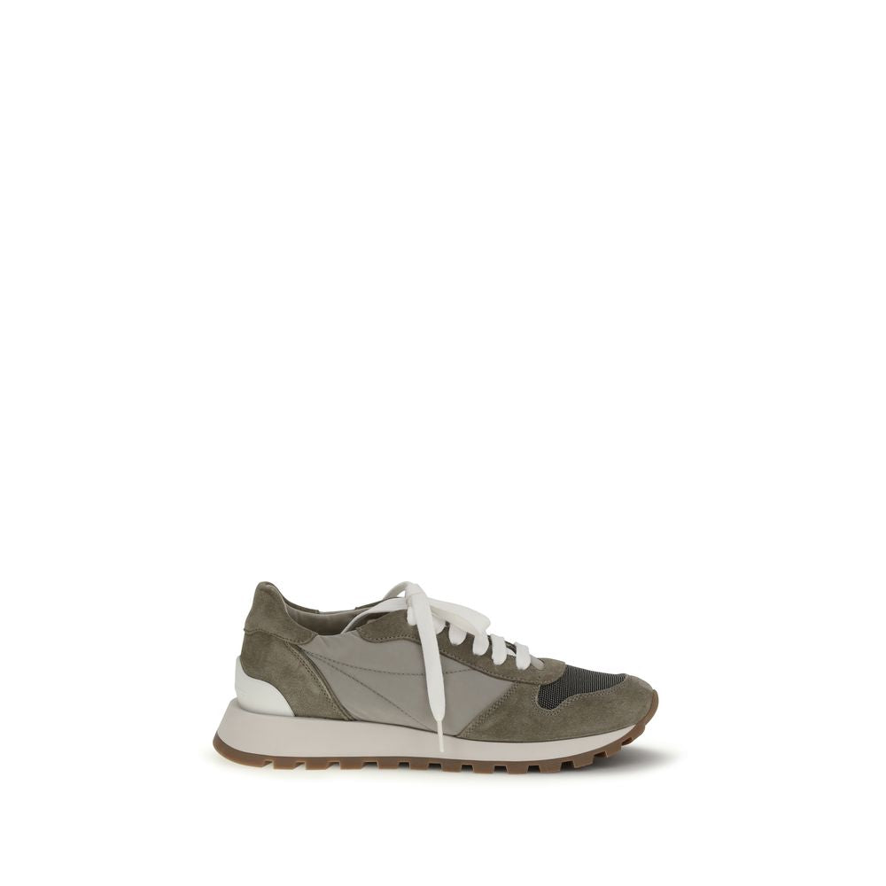 Bicolor Calf Leather Bos Taurus Athletic Sneakers