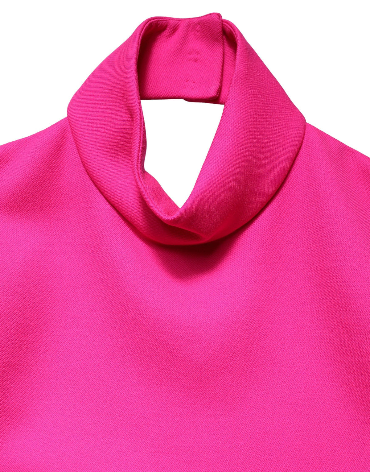 Hot Pink Wool Backless Sleeveless Tank Top