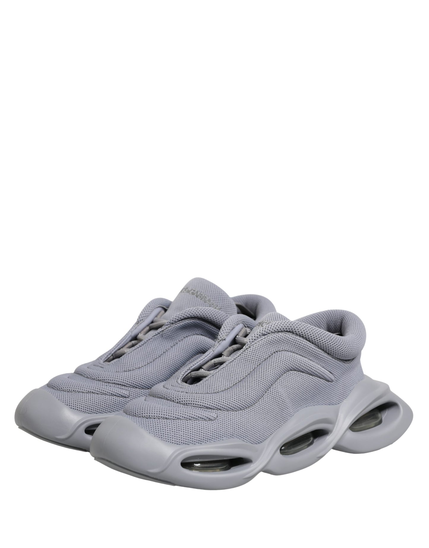 Gray Slip On Wave Low Top Sneakers