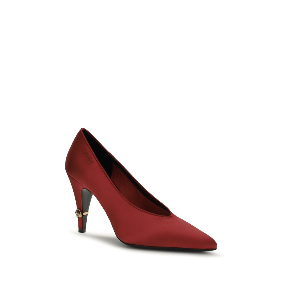 Red Viscose High Heel Pumps