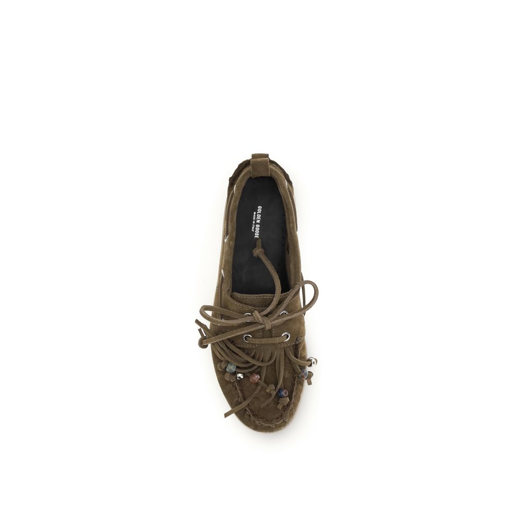 Bicolor Calf Leather Bos Taurus Slip-On Loafers