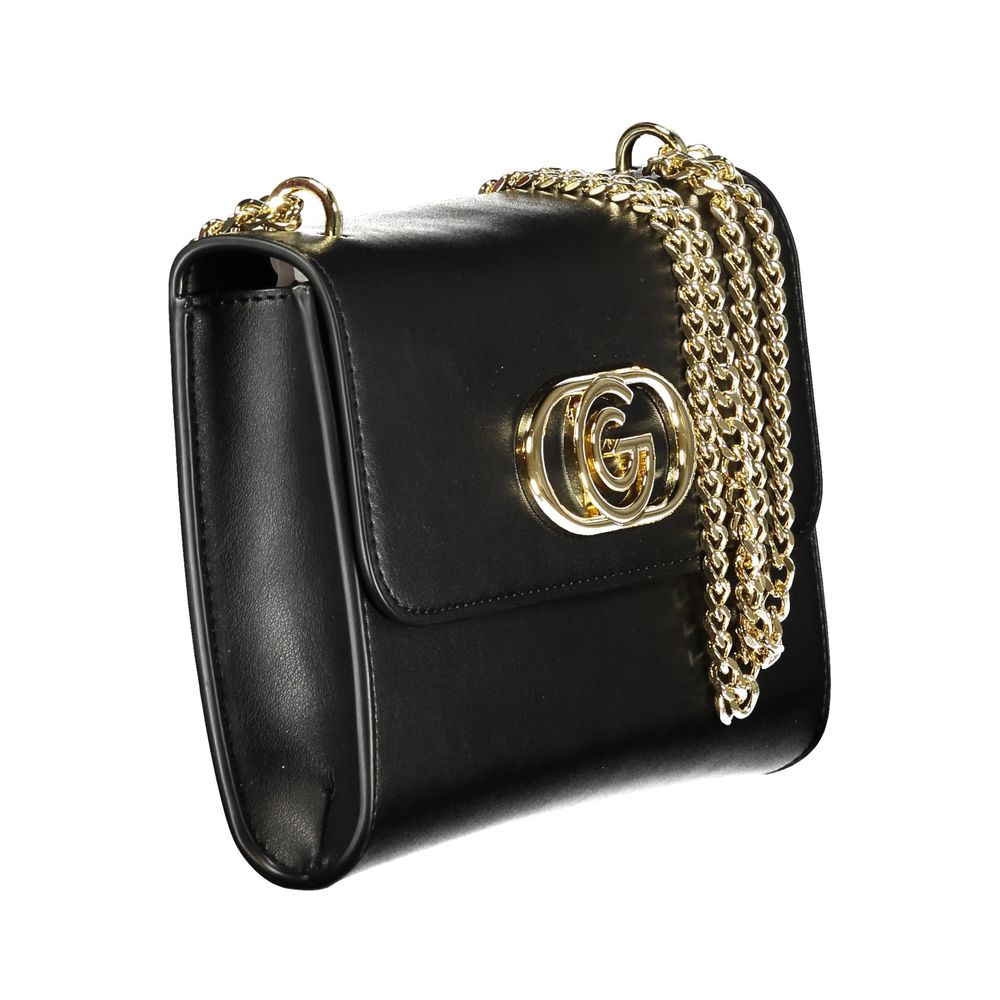 Black Poliuretano Women Handbag