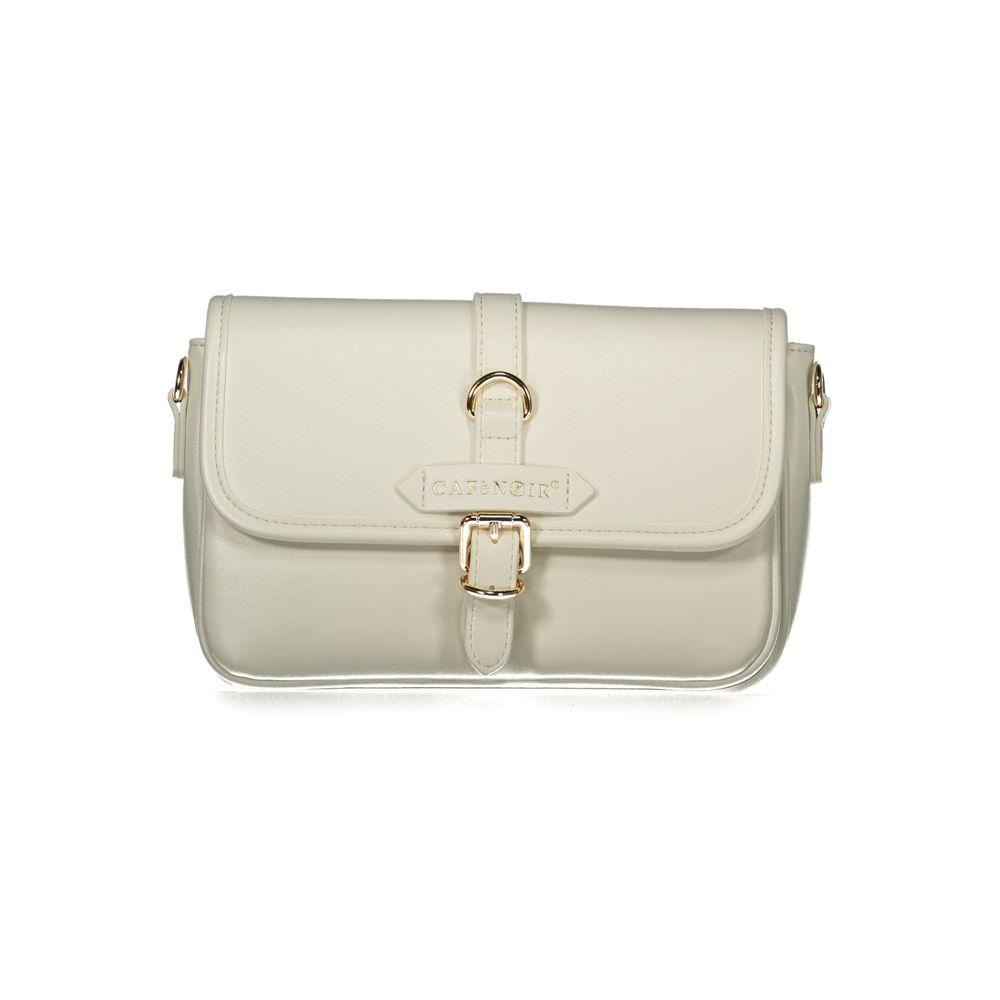 Bianco Polyurethane Women Handbag