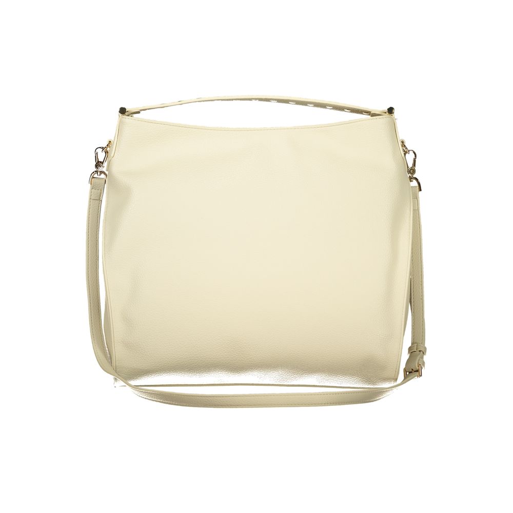 Beige Polyurethane Women Shoulder Bag
