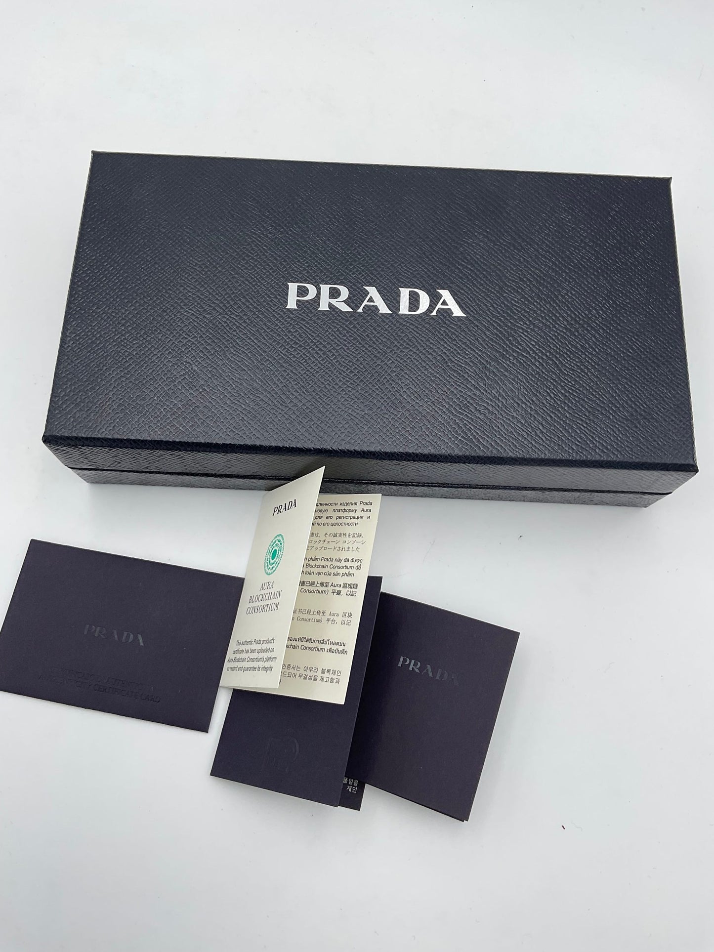PRADA Powder Saffiano with Card Holder Wallet