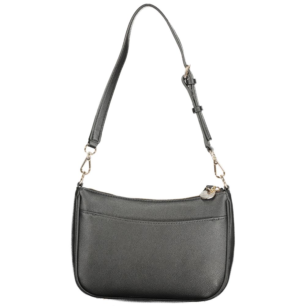 Black Polyurethane Women's Handbag