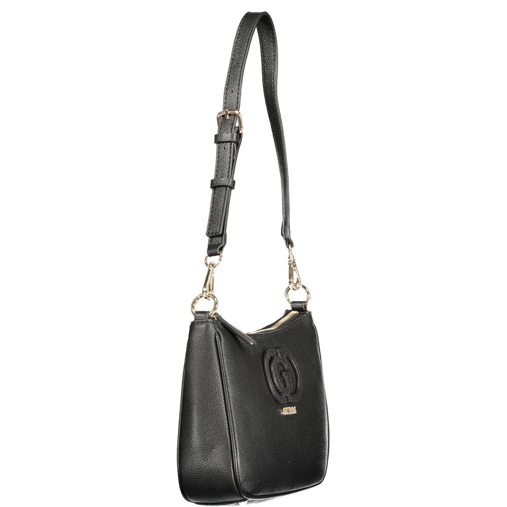 Black Polyurethane Women's Handbag