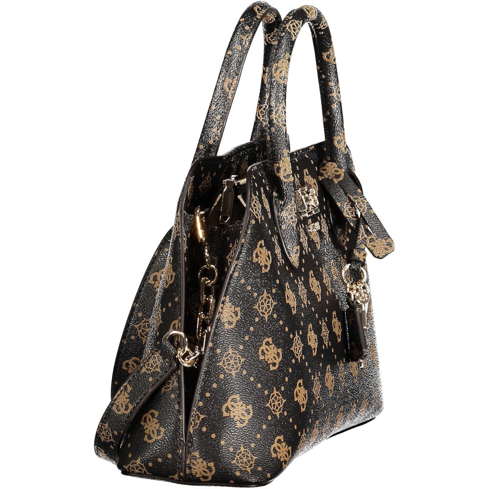 Marrone Polyurethane Woman Handbag