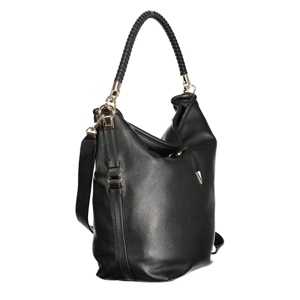 Nero Polyurethane Women Shoulder Bag
