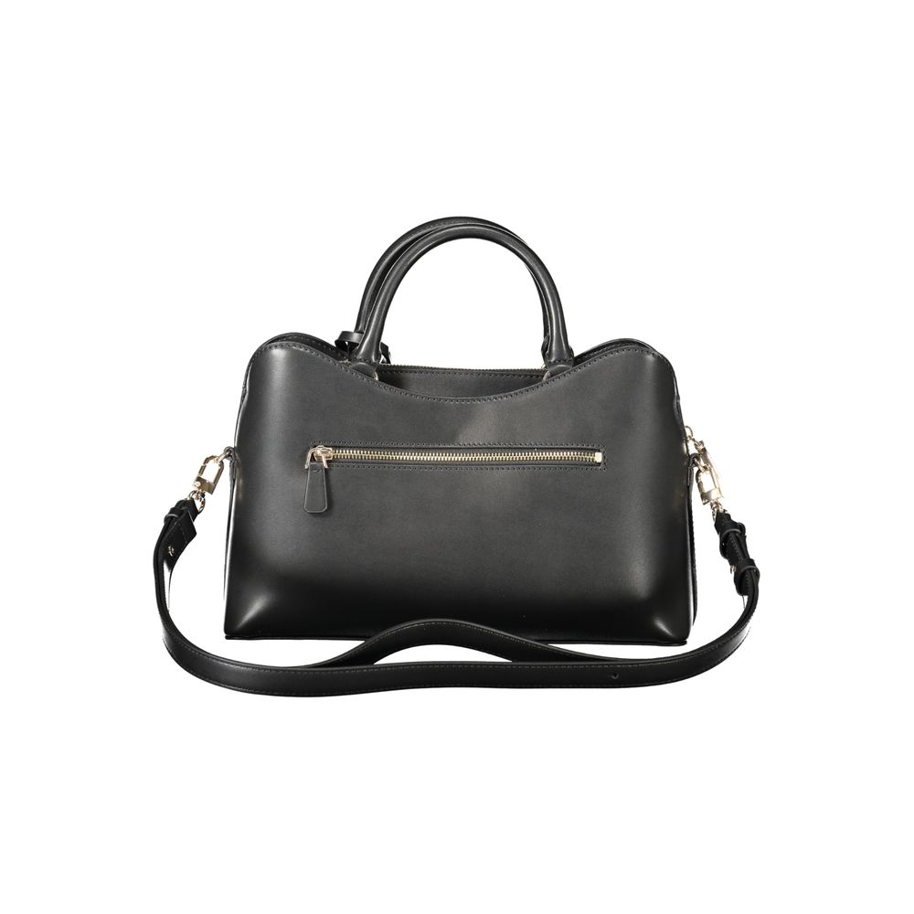 Black Polyurethane Women's Handbag